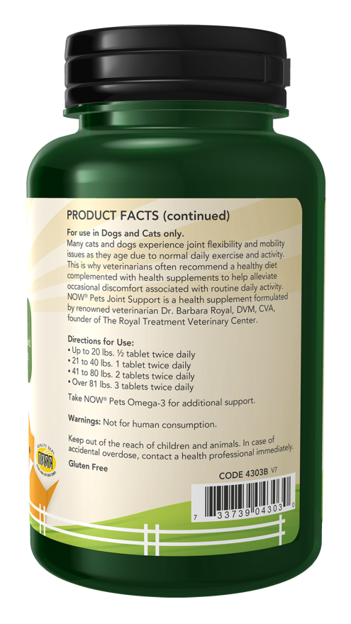 Joint Support Chewable Tablets for Dogs & Cats