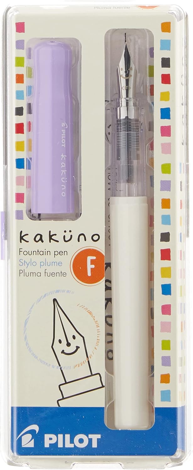 PILOT Kakuno Fountain Pen, Clear Barrel, Extra Fine Nib (10816)