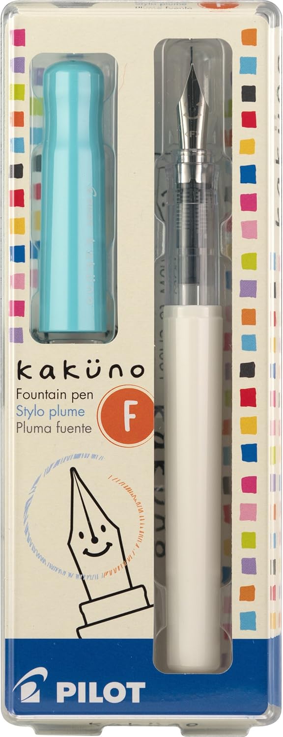 PILOT Kakuno Fountain Pen, Clear Barrel, Extra Fine Nib (10816)