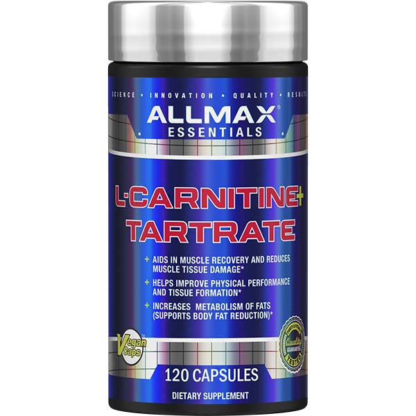 ALLMAX, Essentials, L-Carnitine + Tartrate, 120 Capsules