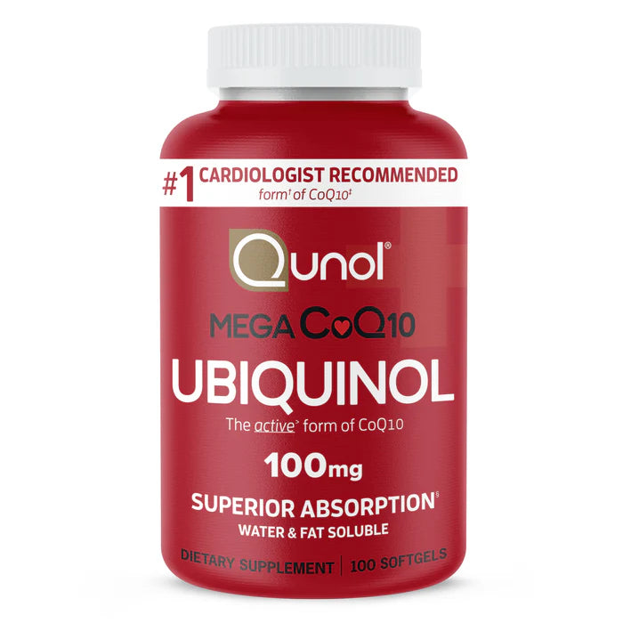 qunol Mega Ubiquinol CoQ10, 100 mg