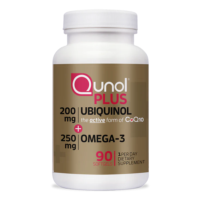 qunol Plus Extra Strength Ubiquinol + Omega-3, 200mg + 250 mg