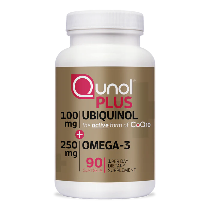 qunol Plus Extra Strength Ubiquinol + Omega-3, 100mg + 250mg