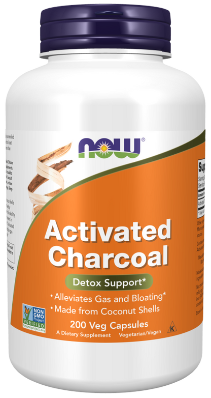 Activated Charcoal Veg Capsules 200ct