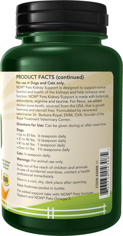 Kidney Support for Dogs & Cats Powder