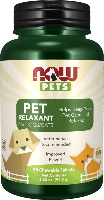 Pet Relaxant Chewable Tablets for Dogs & Cats 90 Chewables