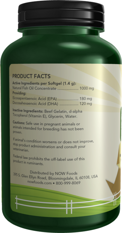 Omega-3 Support Softgels for Dogs & Cats 180 Softgels