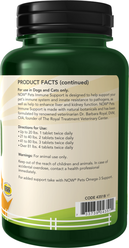 Immune Support Chewable Tablets for Dogs & Cats