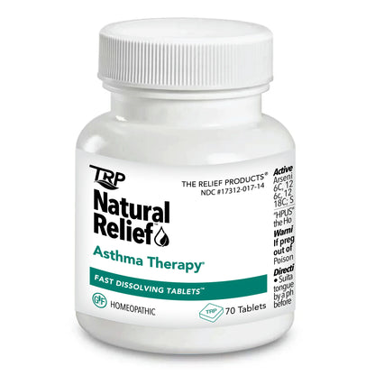 The Relief Products, Natural Relief, Asthma Therapy, 70 Tabs