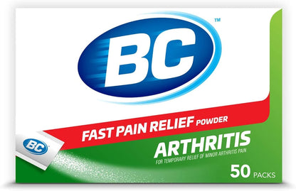 BC Pain Relief Powder, Arthritis Pain, 50 ct