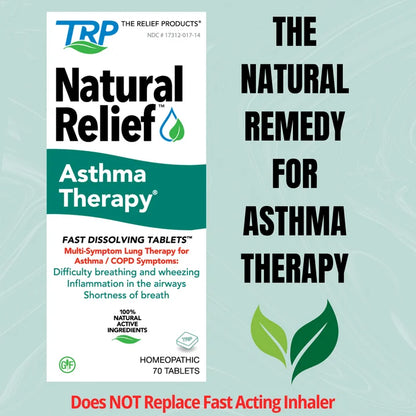 The Relief Products, Natural Relief, Asthma Therapy, 70 Tabs