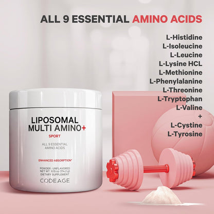 Codeage, Liposomal Multi Amino+, Sport, 240 Vegetable Capsules