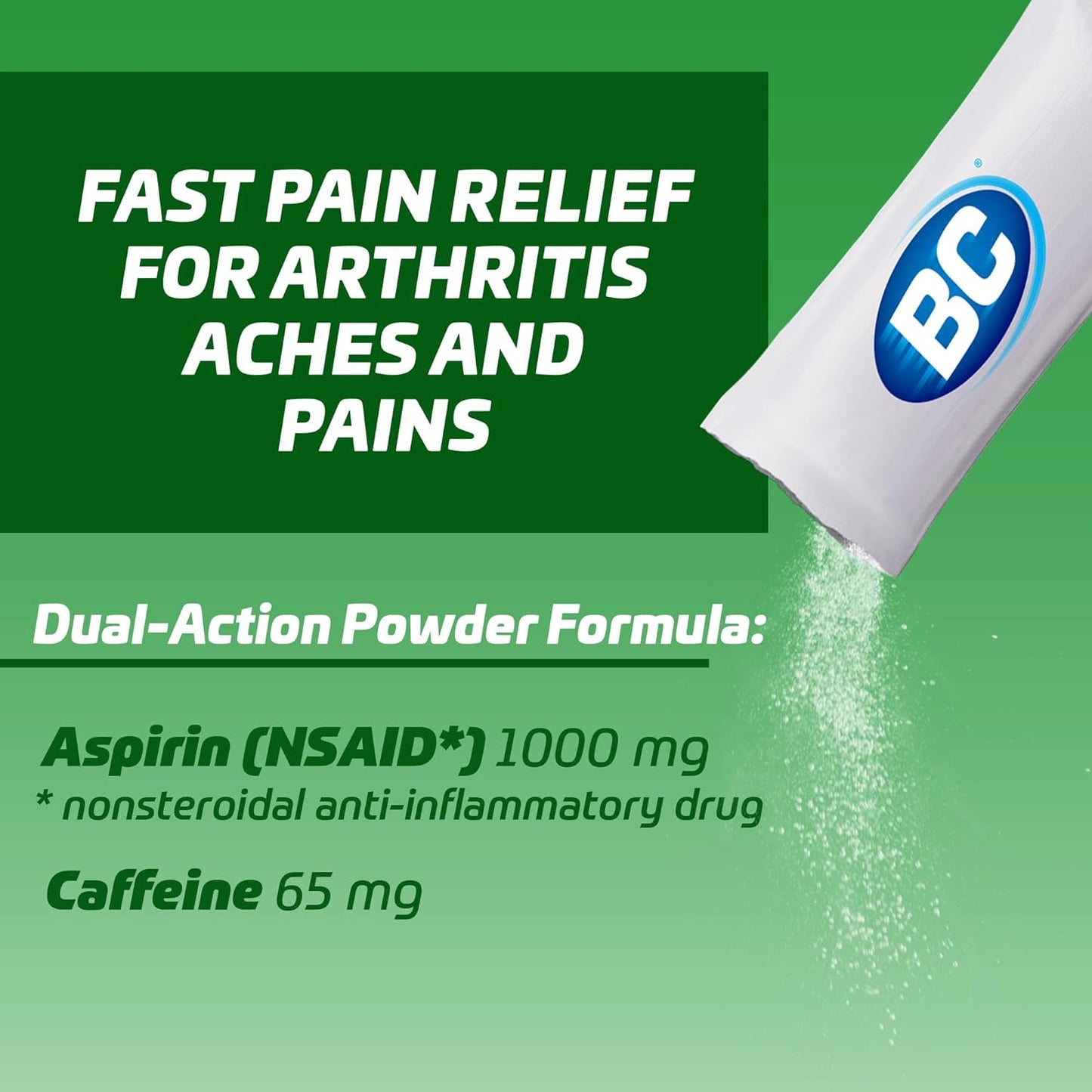 BC Pain Relief Powder, Arthritis Pain, 50 ct