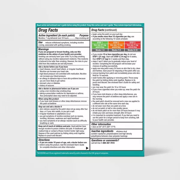 Nicotine Stop Smoking Aid Clear Patches Step 3 - 14ct - up&up