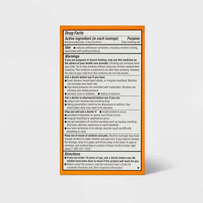 Nicotine 4mg Mini Lozenge - Citrus - 81ct - up&up