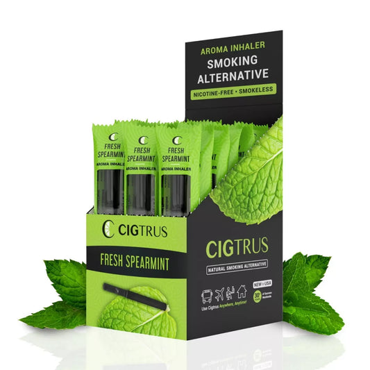 Cigtrus Oral Fixation Flavored Air Inhaler, Natural Habit Replacement, Stress Relief, 20 Pack