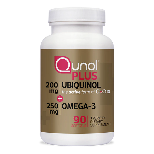 qunol Plus Extra Strength Ubiquinol + Omega-3, 200mg + 250 mg