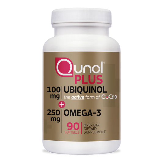 qunol Plus Extra Strength Ubiquinol + Omega-3, 100mg + 250mg