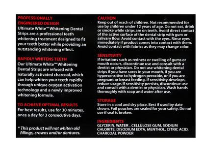 Ultimate White Whitening Dental Strips, 6-ct.