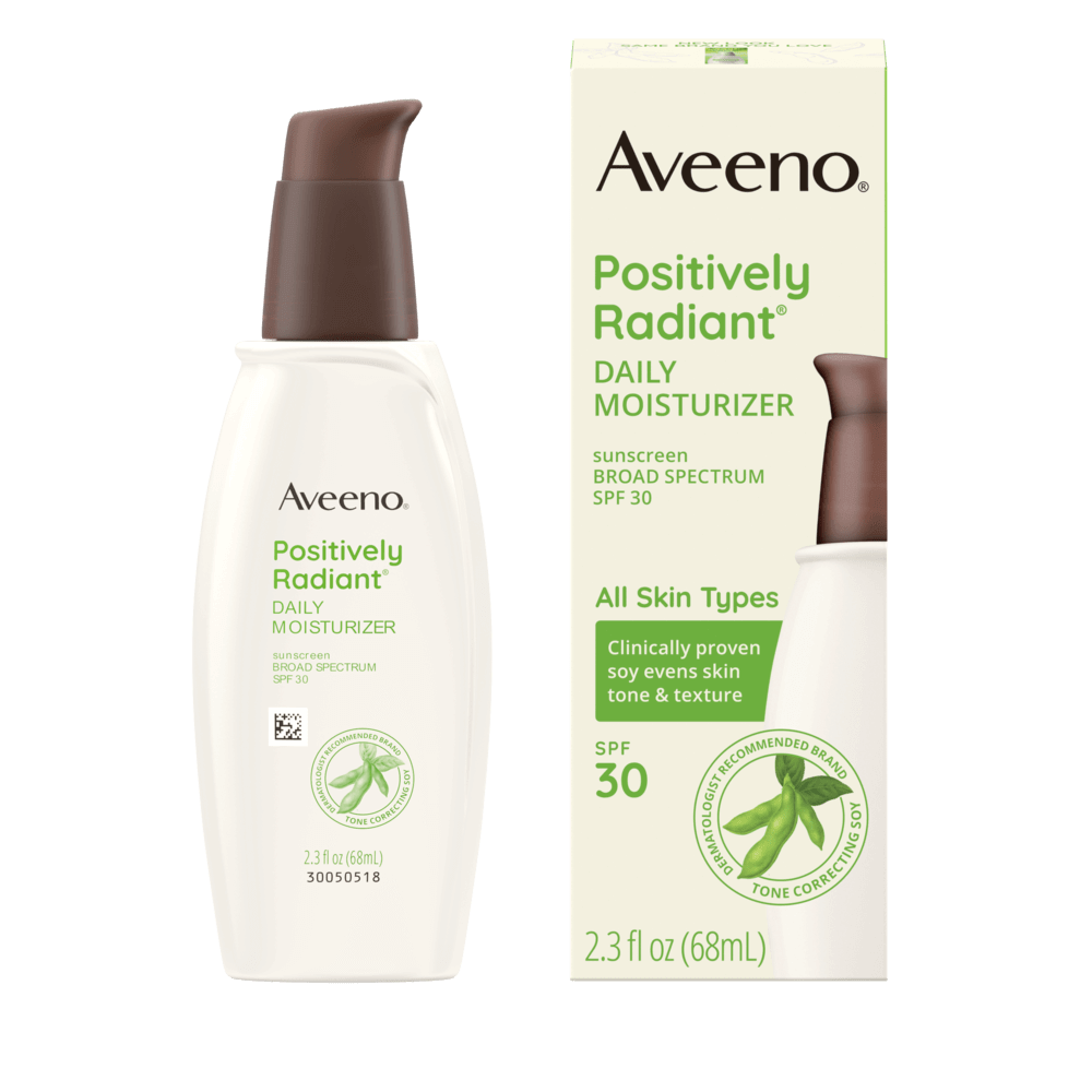 aveeno  Positively Radiant®  Daily Face Moisturizer Broad Spectrum SPF 30