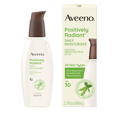 aveeno  Positively Radiant®  Daily Face Moisturizer Broad Spectrum SPF 30