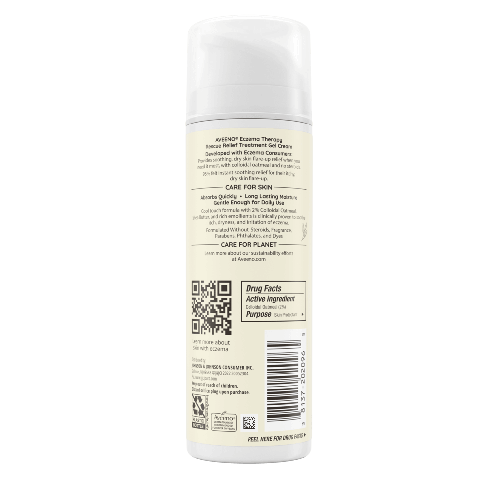 aveeno Eczema Therapy Rescue Relief Treatment Gel Cream