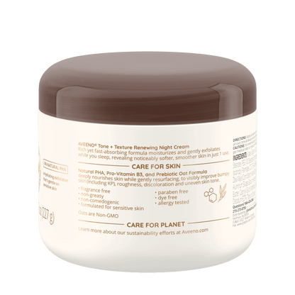 aveeno  Tone + Texture  Gentle Renewing Night Cream