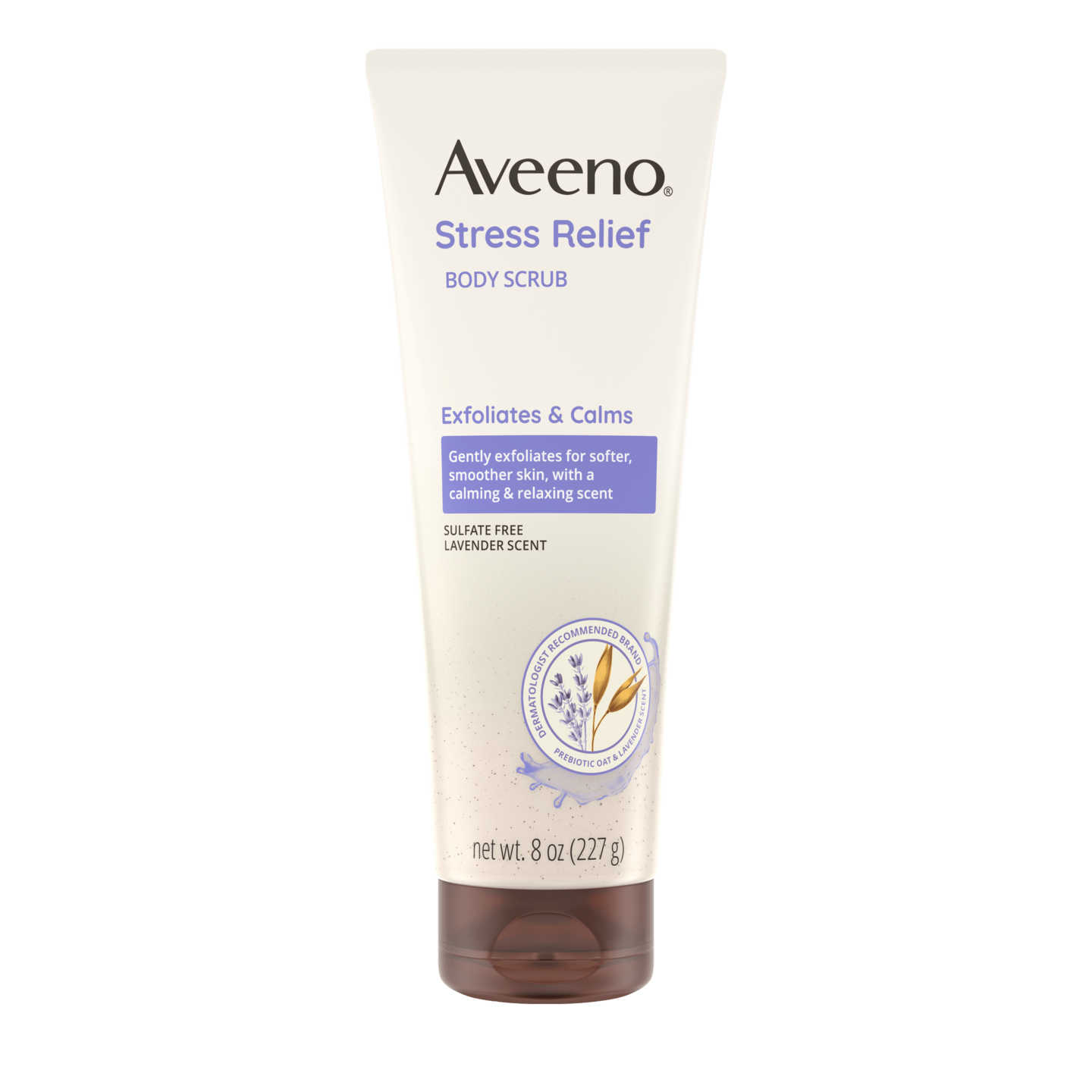 aveeno Stress Relief Exfoliating Body Scrub, Lavender
