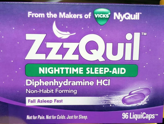 Vicks ZzzQuil Nighttime Sleep Aid Liquid Capsules - 96 Count